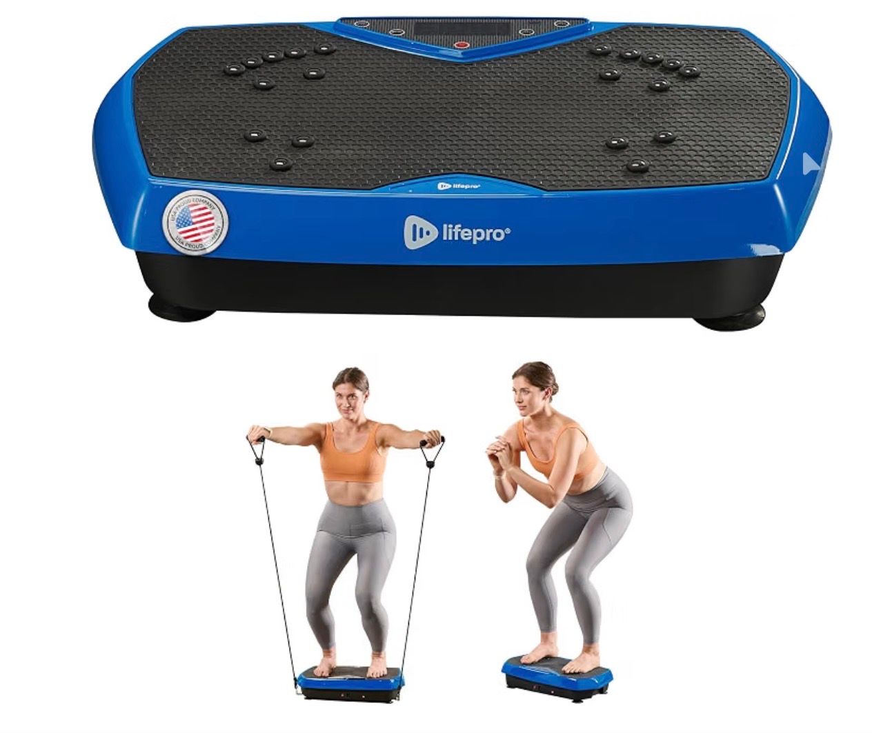Lifepro HexaPlate Vibration Plate with Magnetic Acupoints
